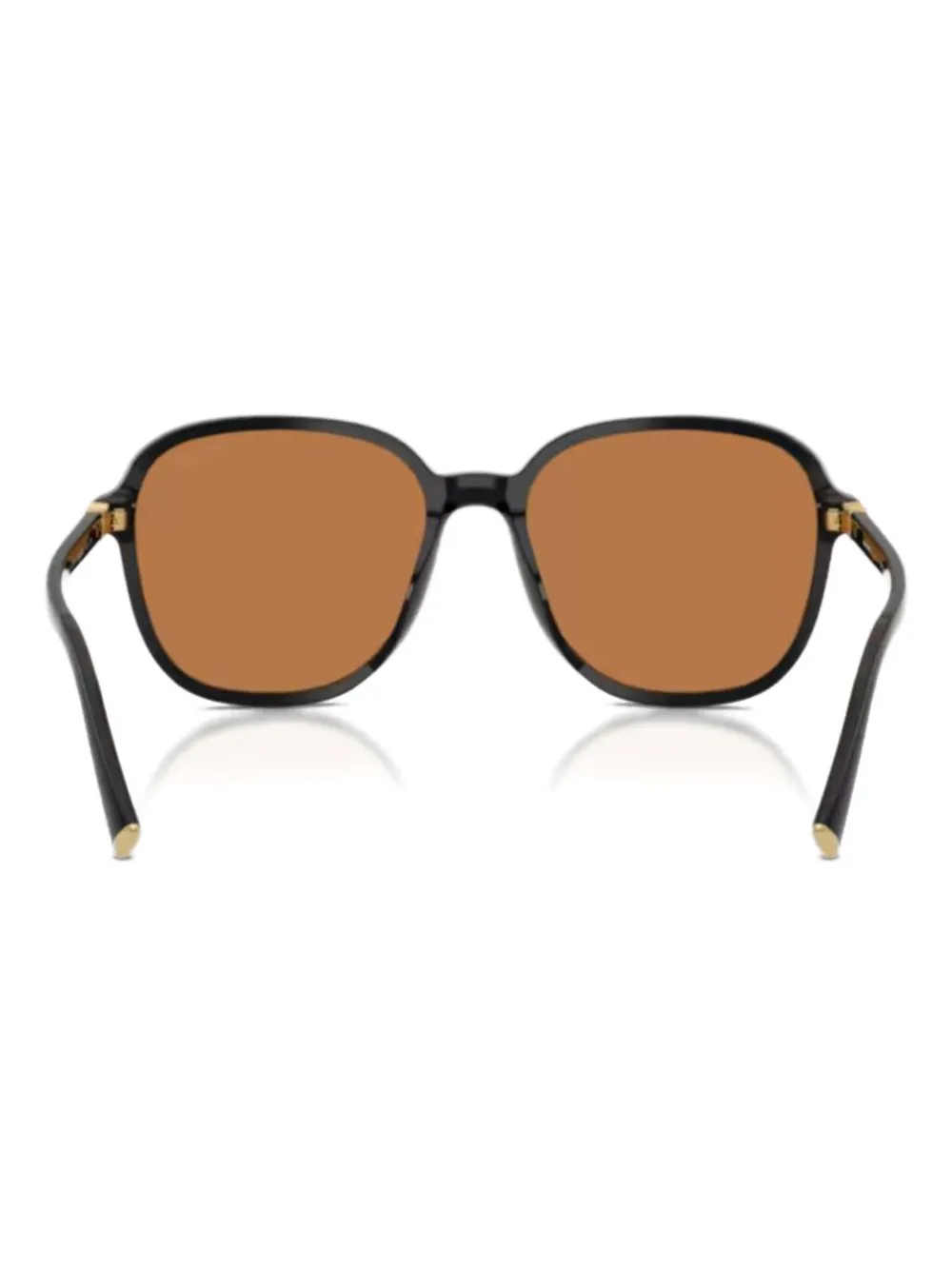 Miu Miu Eyewear logo-detail round-frame sunglasses - Zwart