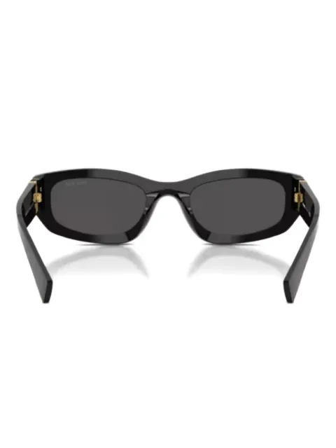 Miu Miu Eyewear logo-detail geometric-frame sunglasses
