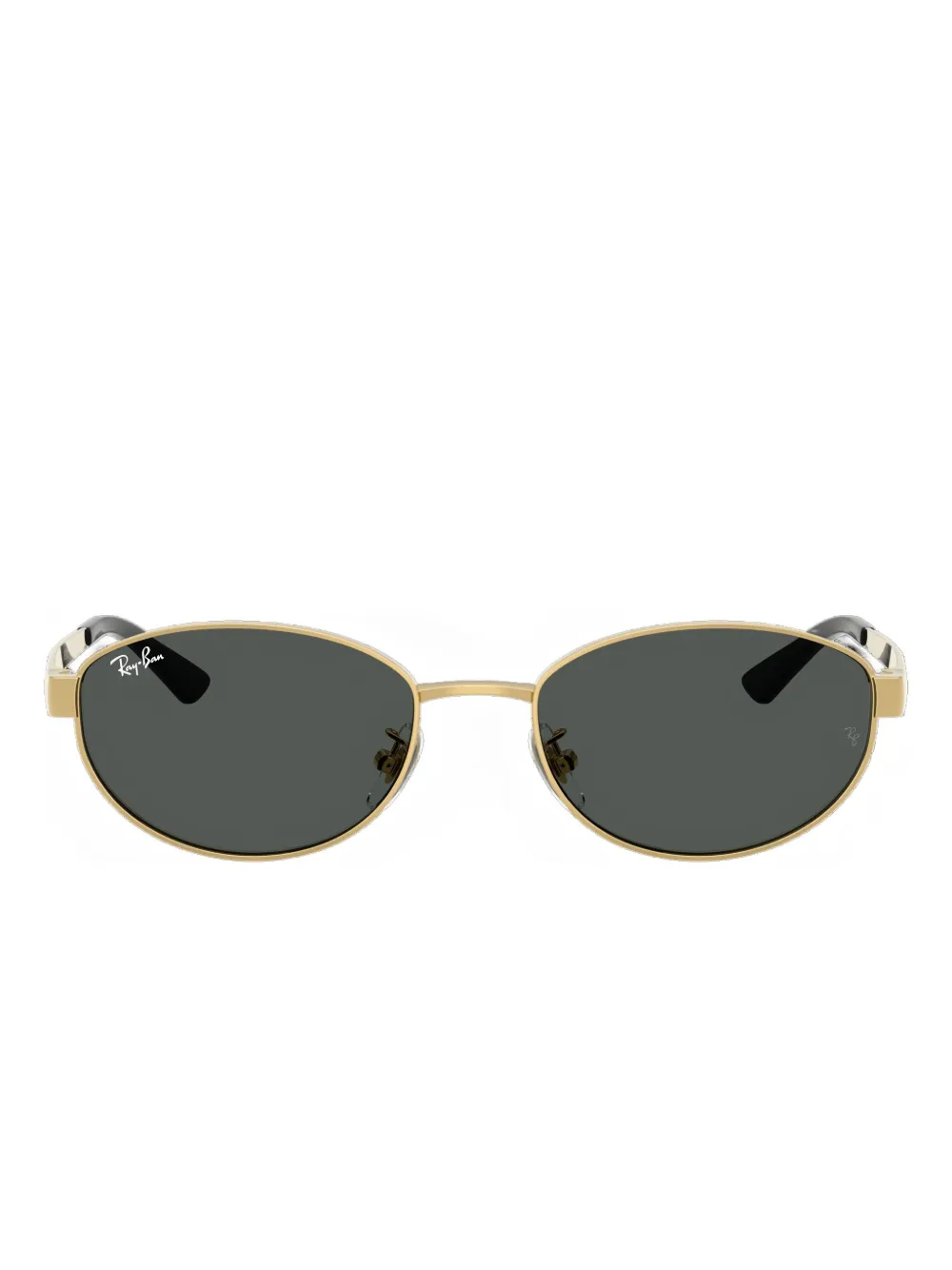 Ray Ban Oval-frame Sunglasses In Green