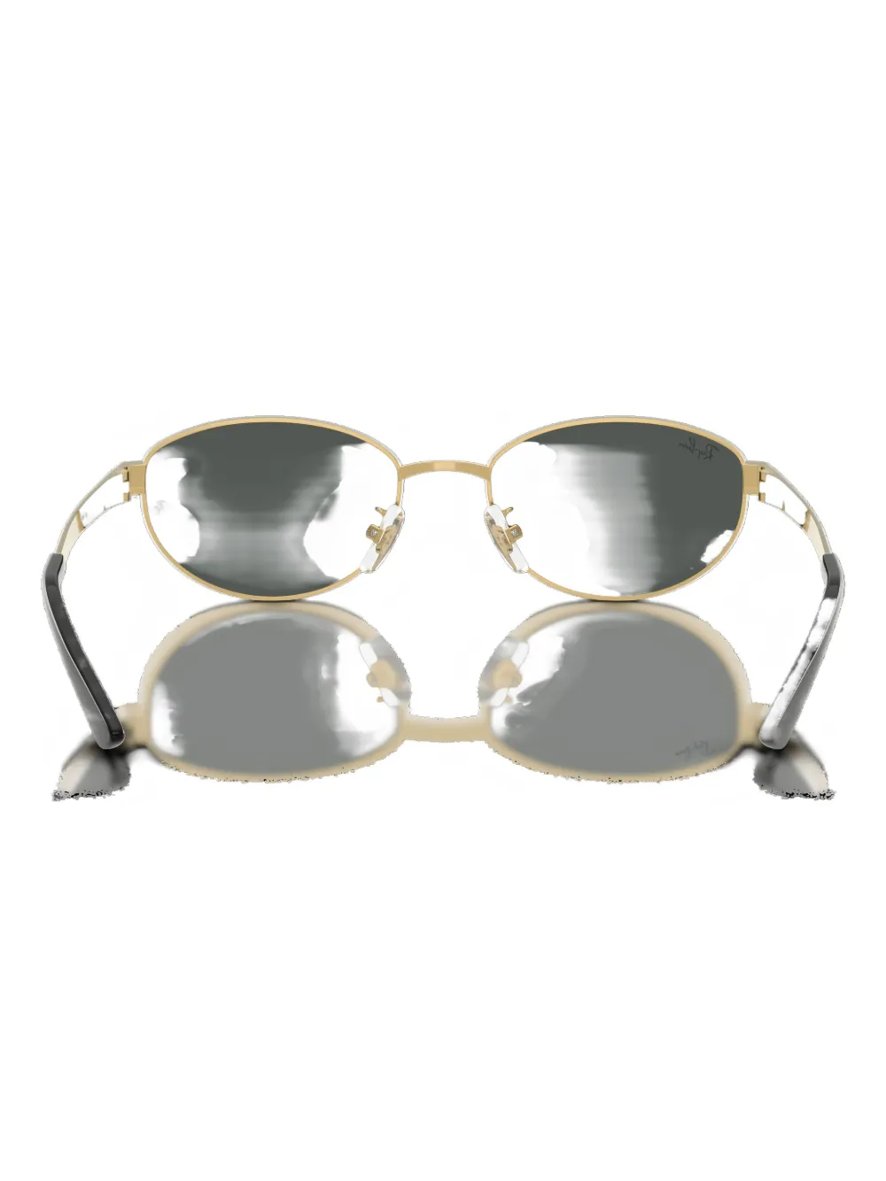 Ray Ban Oval-frame Sunglasses In Green