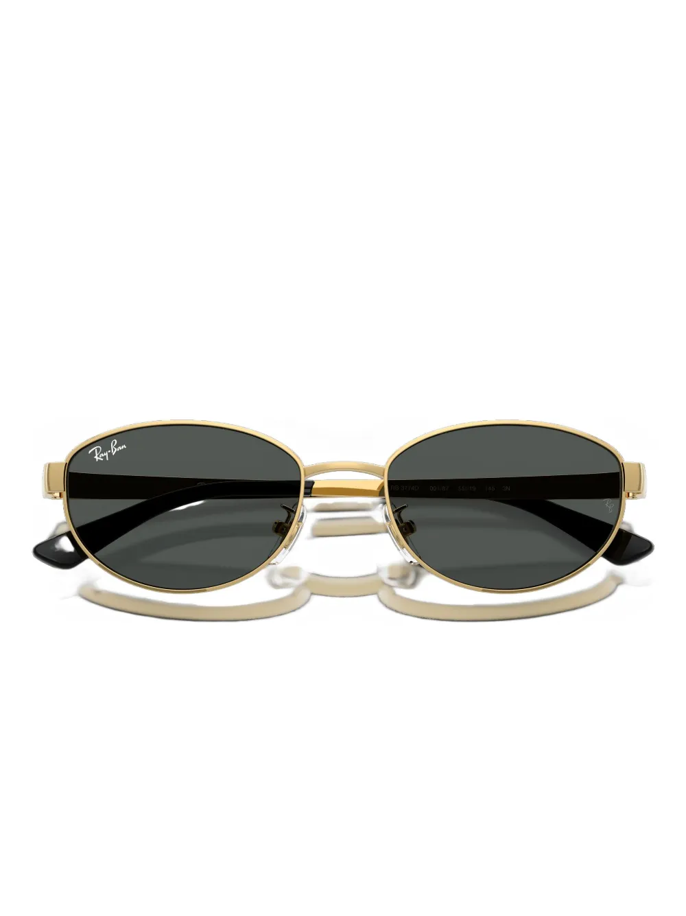 Ray Ban Oval-frame Sunglasses In Green