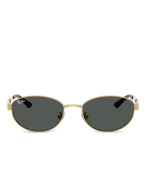 Ray-Ban オーバルフレーム サングラス | ゴールドトーン | FARFETCH JP