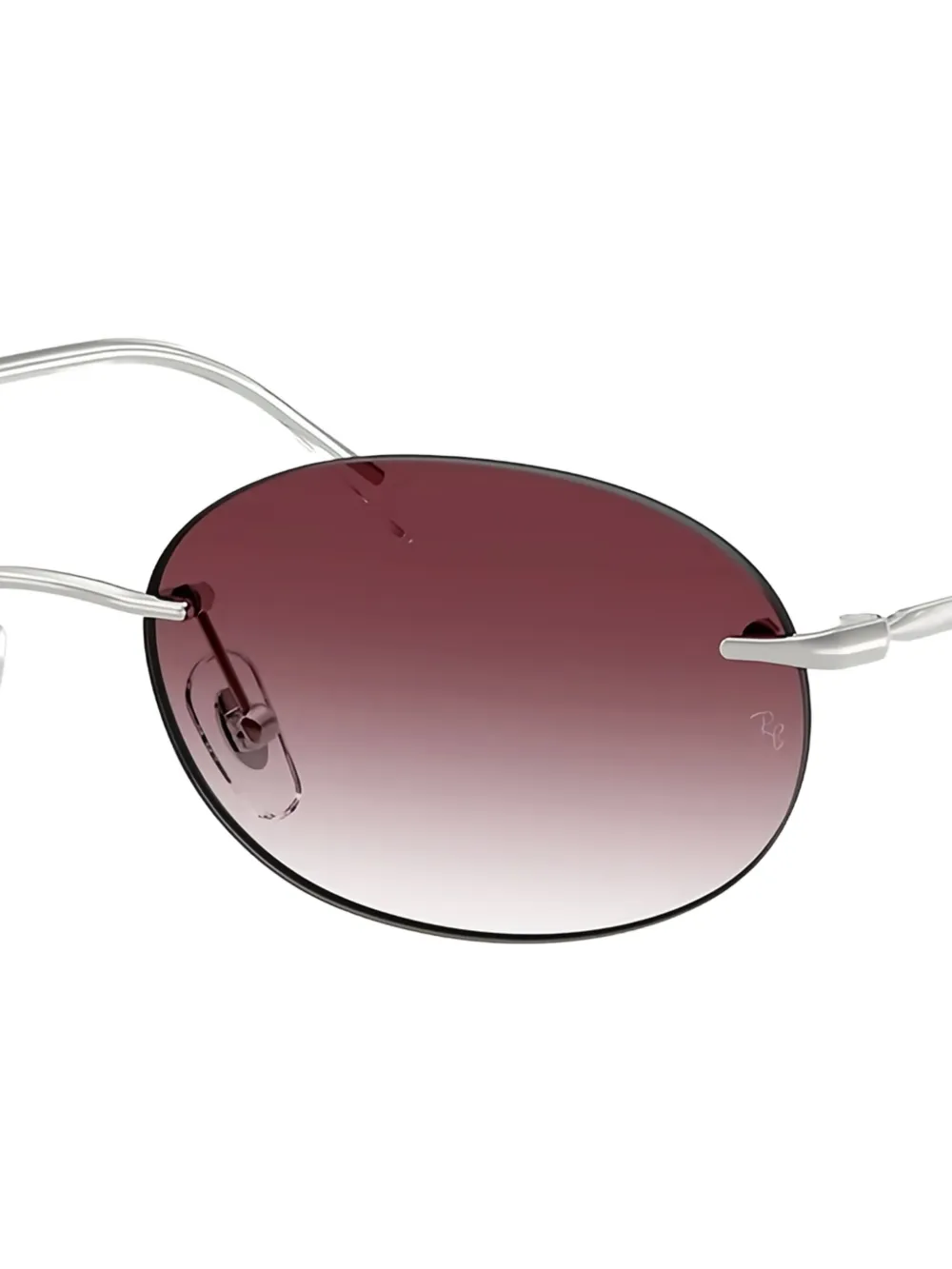 Ray-Ban Zonnebril met ovalen montuur - Zilver