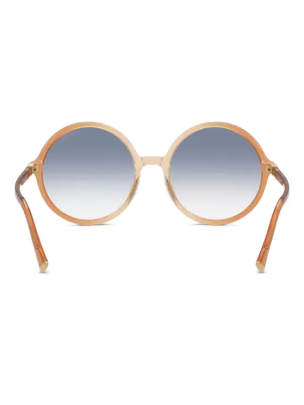 miumiu ラウンドサングラス Miu Miu Eyewear ラウンドフレーム サングラス | ニュートラル