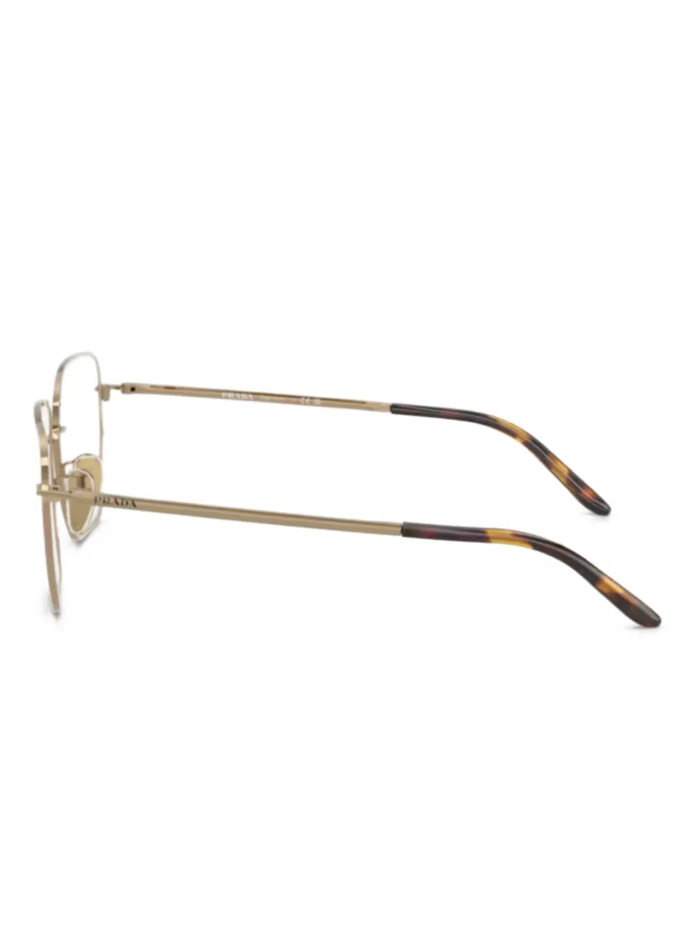 Prada Eyewear Bril met vierkant montuur Goud