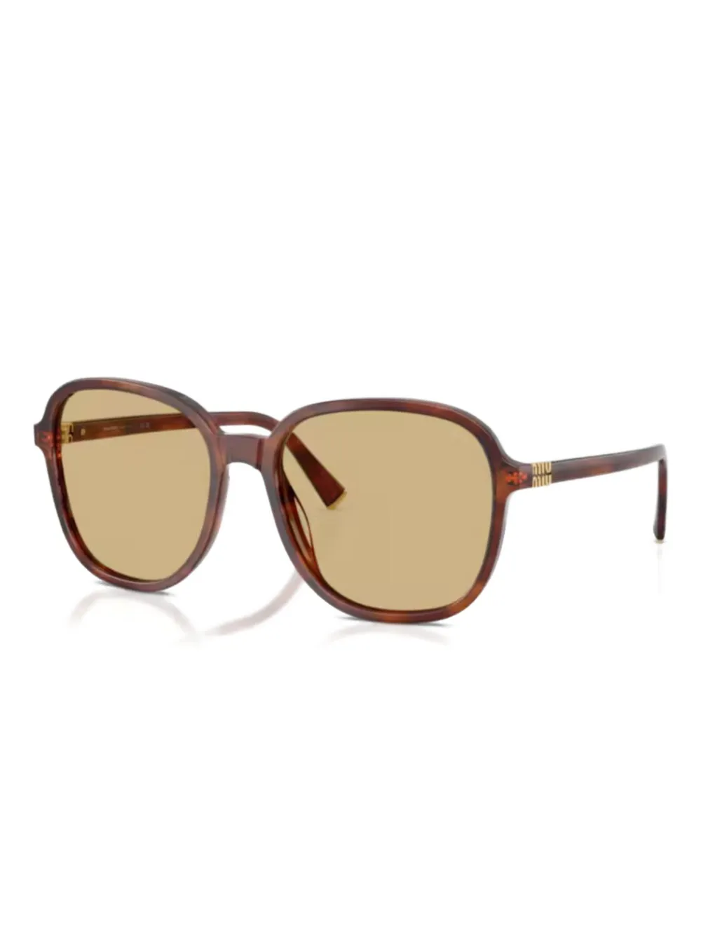 Miu Miu Eyewear round-frame tinted sunglasses | Brown | Image 1