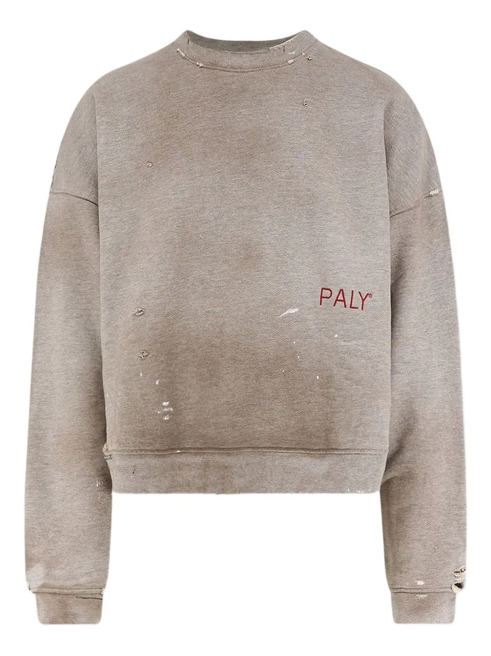 Paly Better Heather Cotton Sweatshirt In Gray