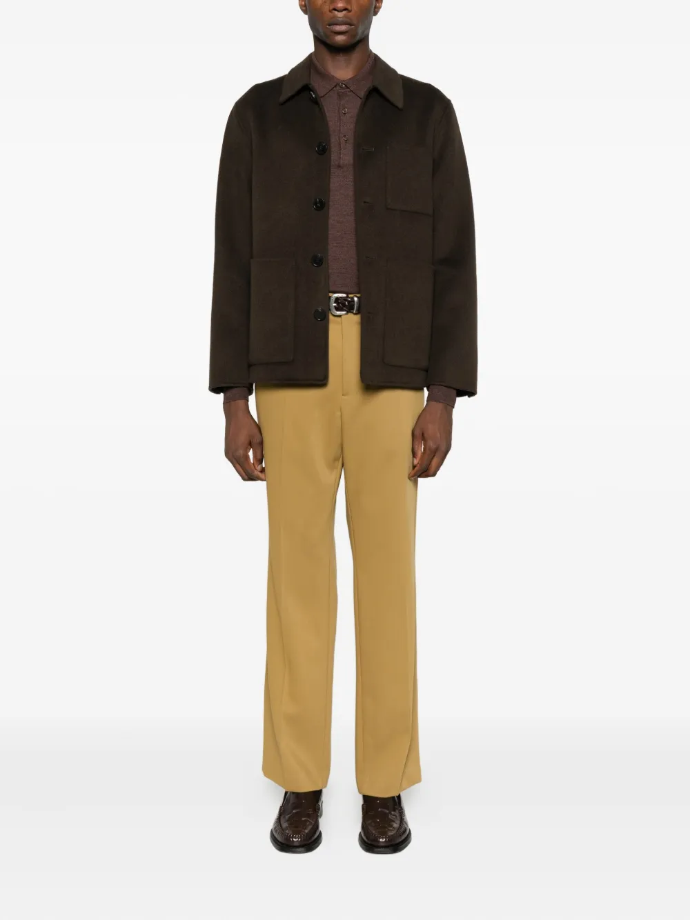 Tagliatore buttoned long-sleeve polo shirt | Image 2