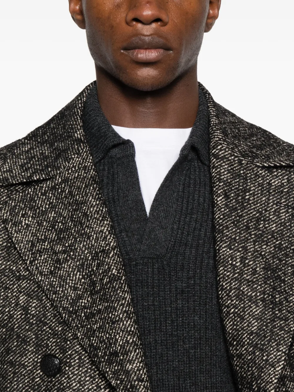 Tagliatore Trui met polokraag Grijs