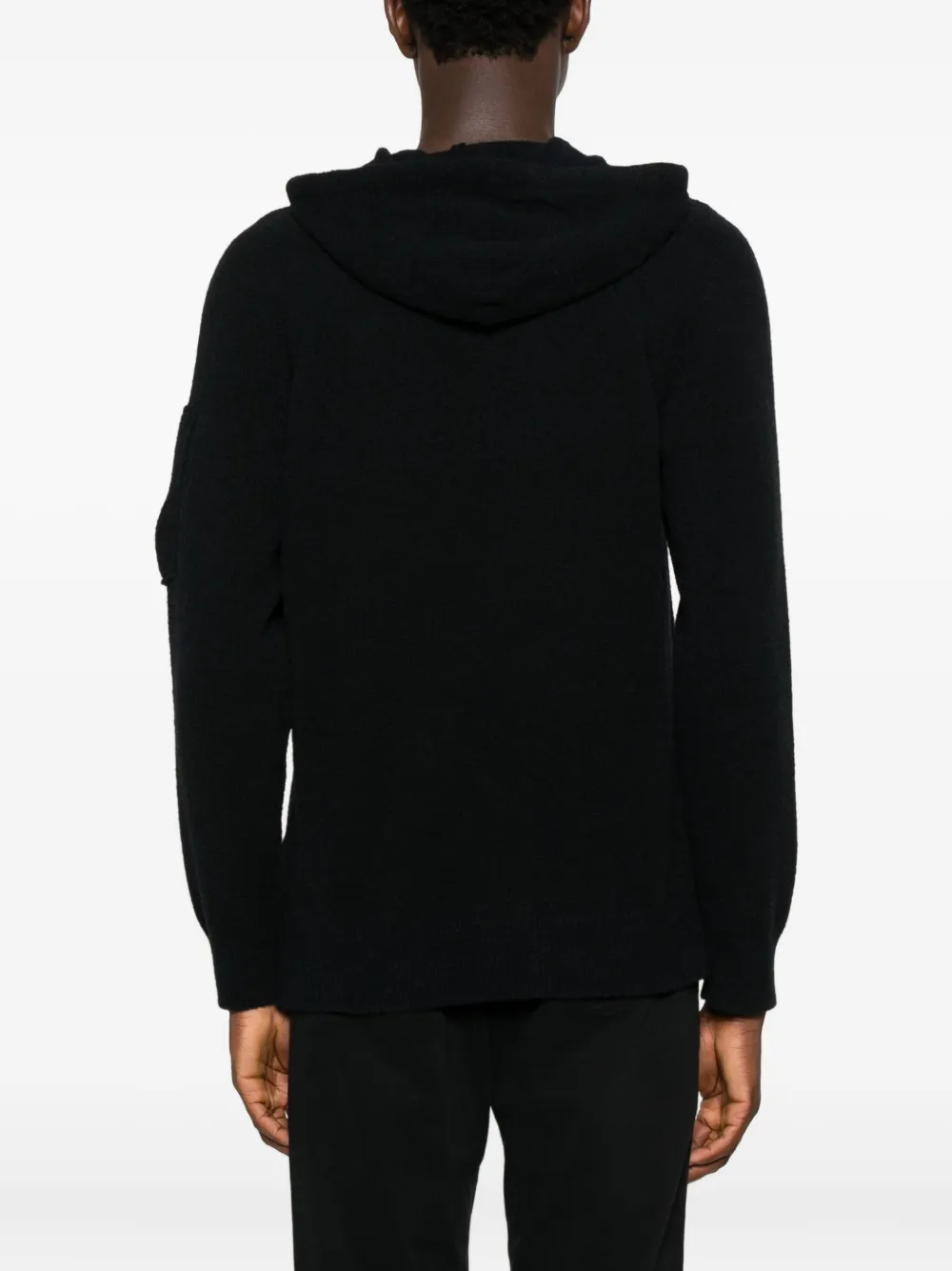 C.P. Company Hoodie met lens detail Zwart