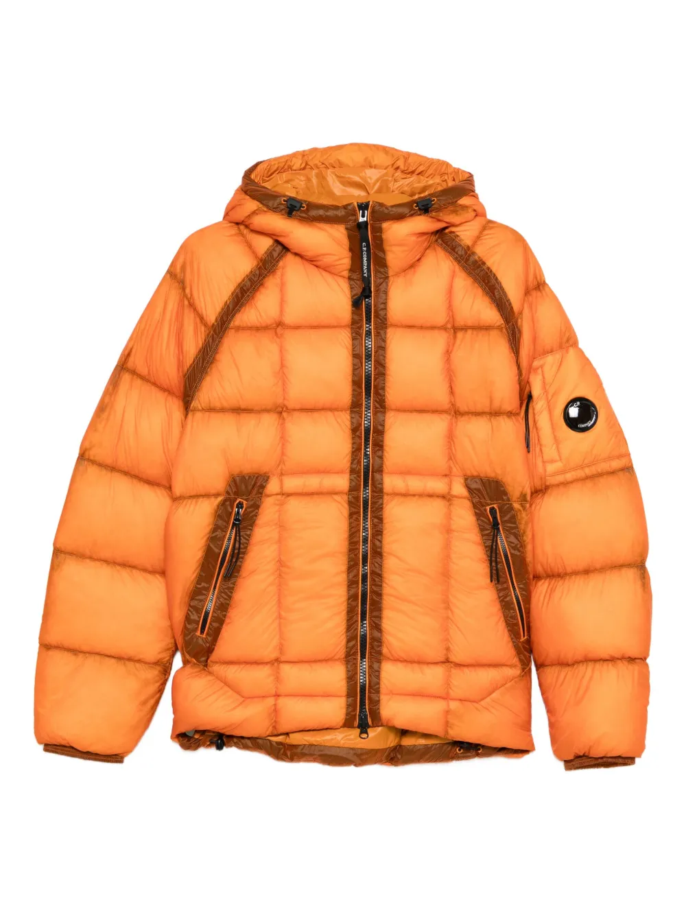 C.P. Company Gesteppte Kapuzenjacke | Orange | Image 1