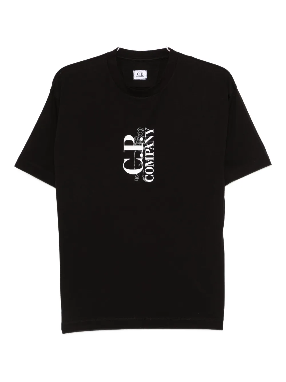 C.P. Company playera con logo estampado | negro | Image 1