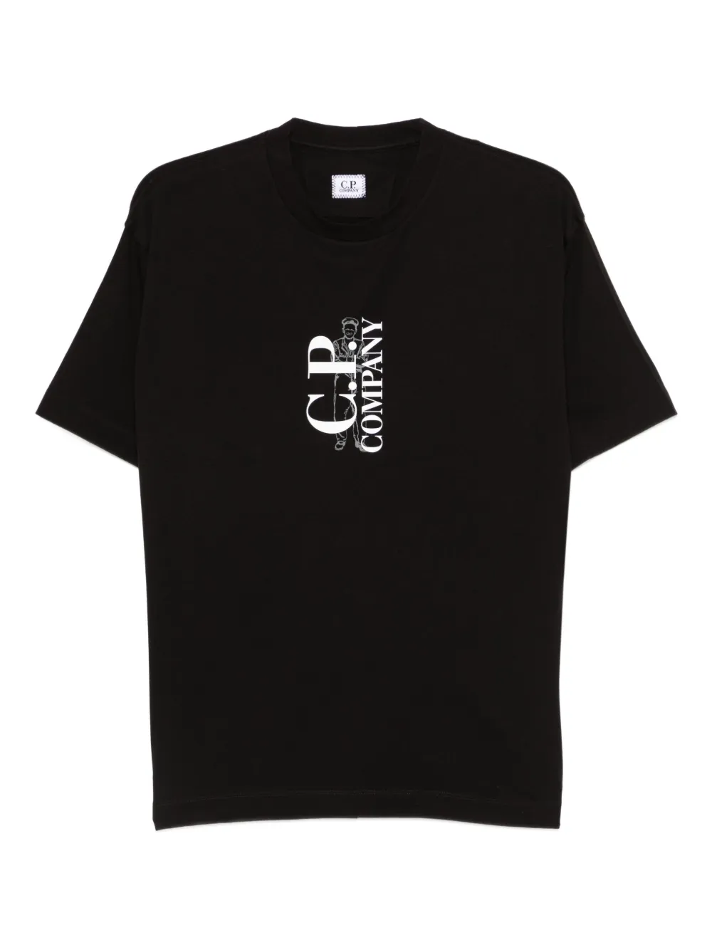 C.P. Company ロゴ Tシャツ | ブラック | Image 1