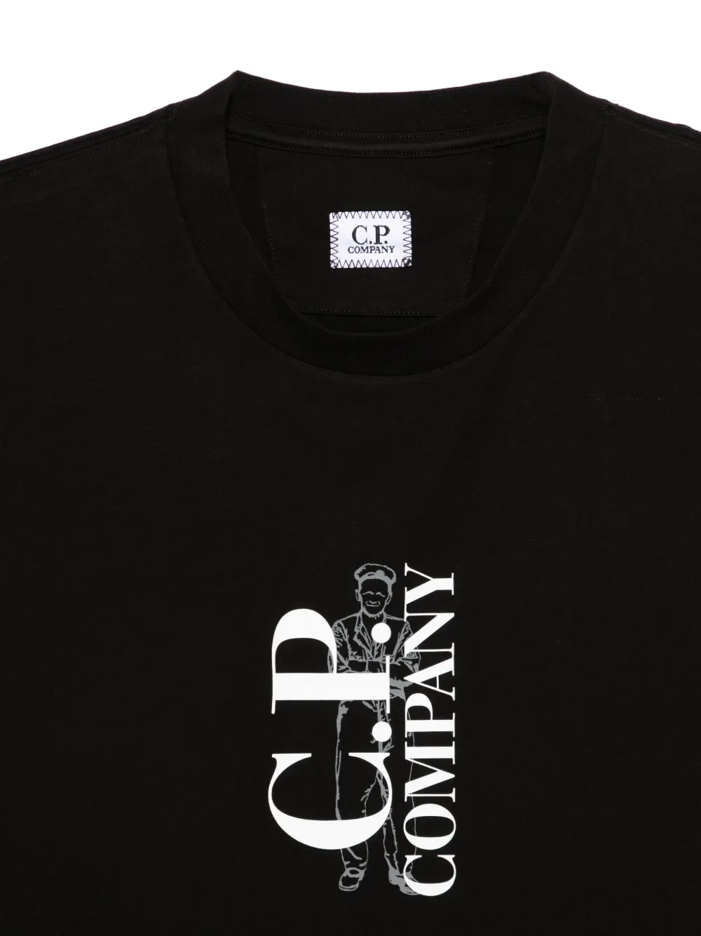 C.P. Company T-shirt met logoprint Zwart