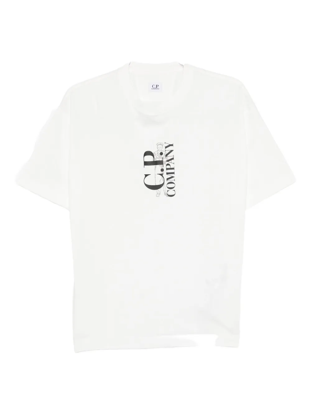 C.P. Company playera con logo estampado | blanco | Image 1