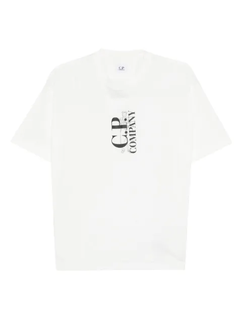 C.P. Company playera con logo estampado