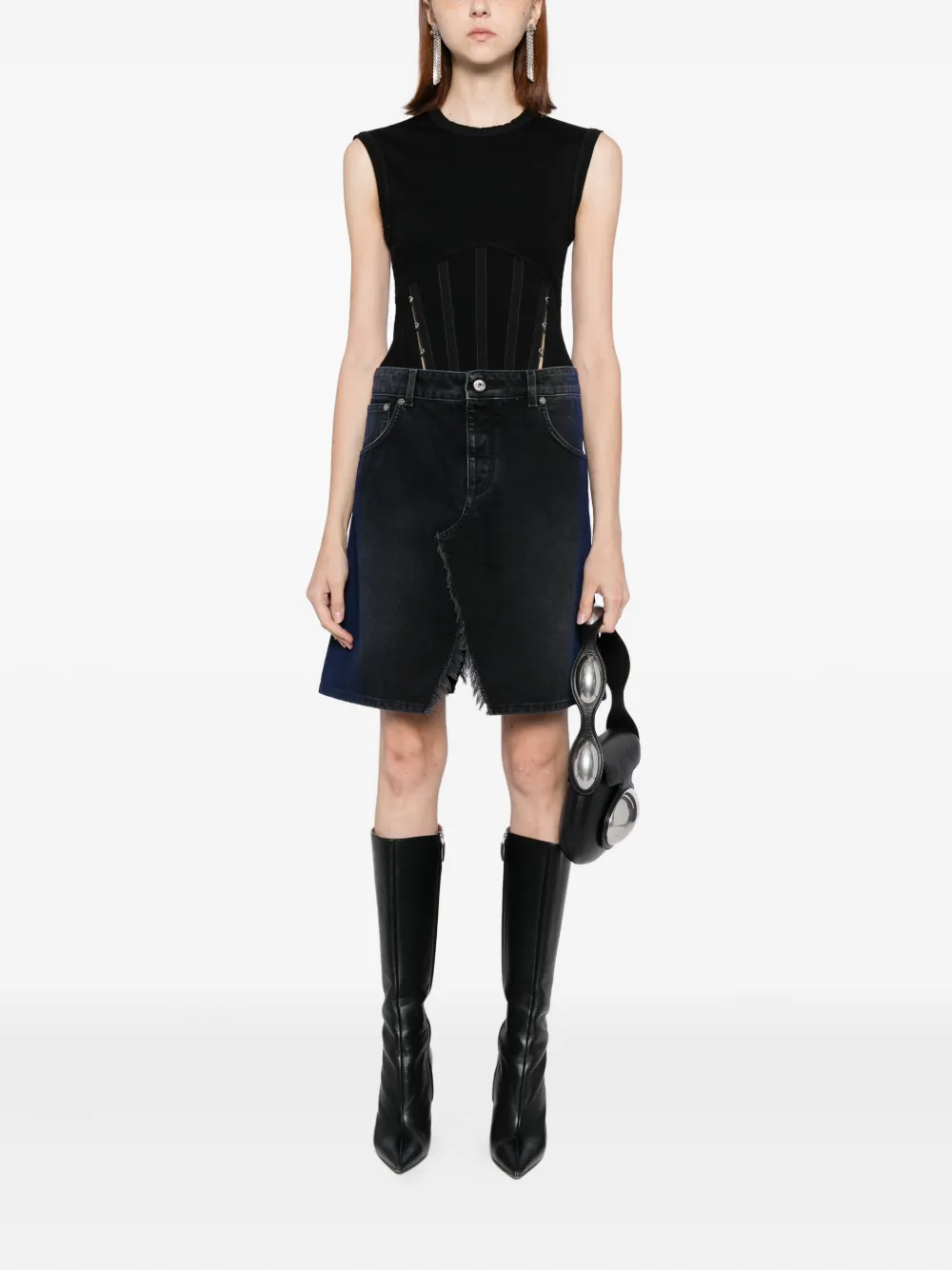 Off-White Spray Jil denim rok - Blauw