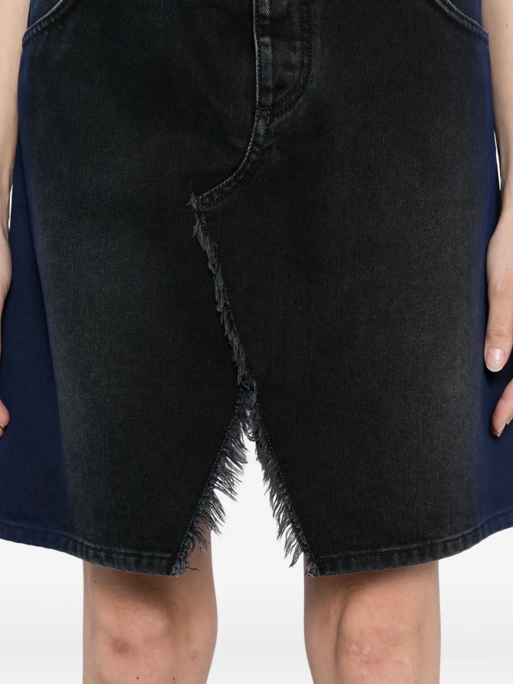 Off-white Spray Jil Denim Skirt In Blue