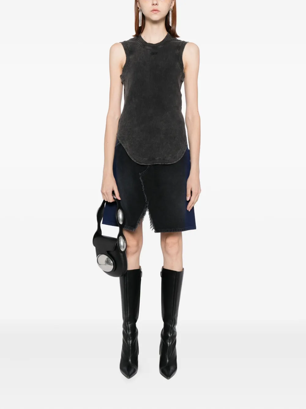 Off-white Kat Tank Top In Black