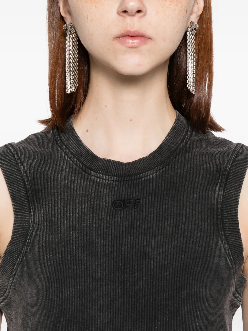 Off-white Kat Tank Top In Black