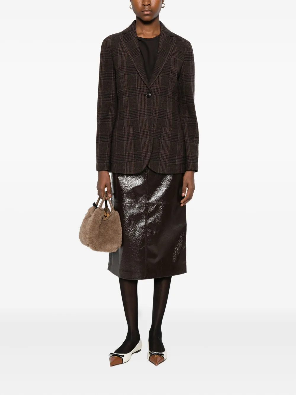 Circolo 1901 check-pattern blazer | Blazers | Image 2