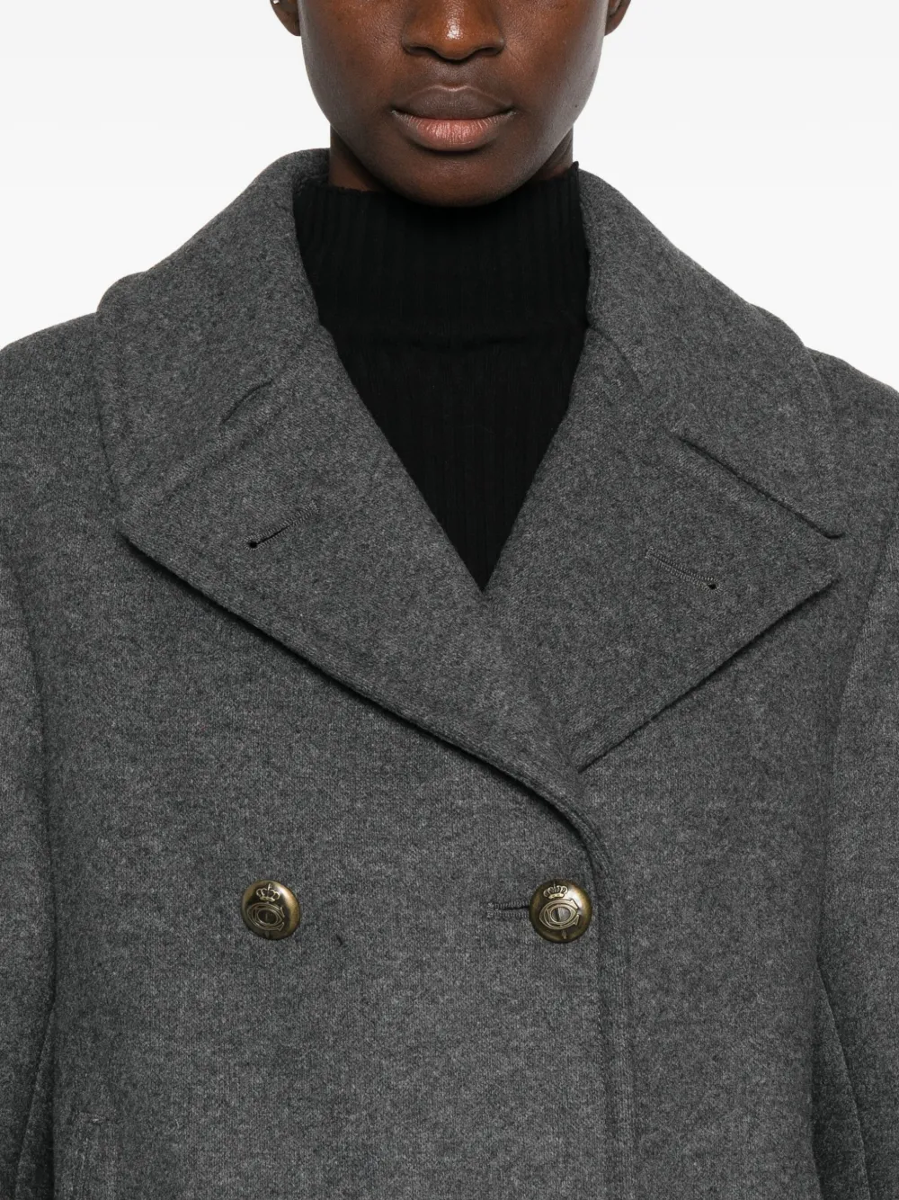 Circolo 1901 Double-breasted Jacket In Gray