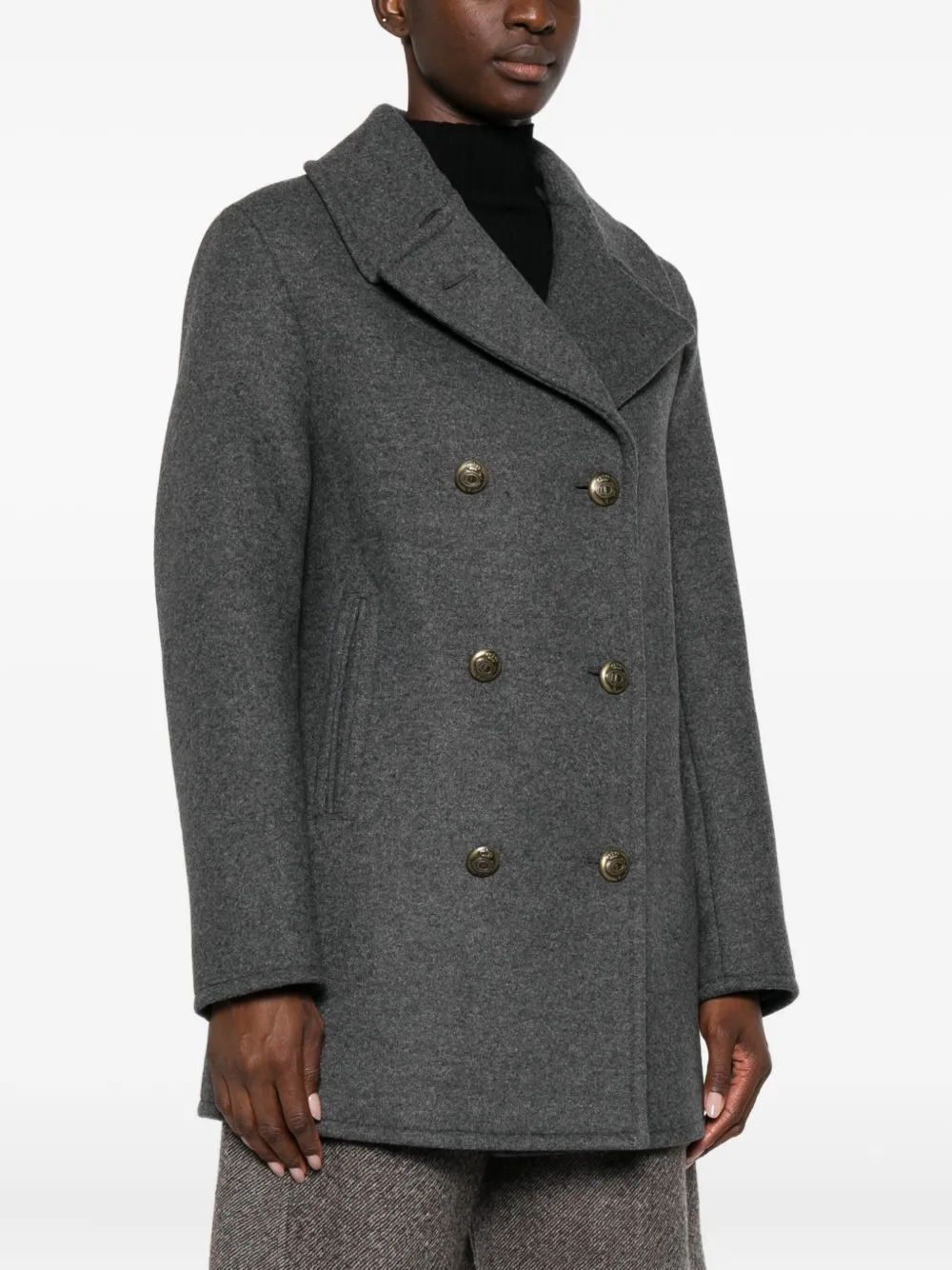 Circolo 1901 Double-breasted Jacket In Gray