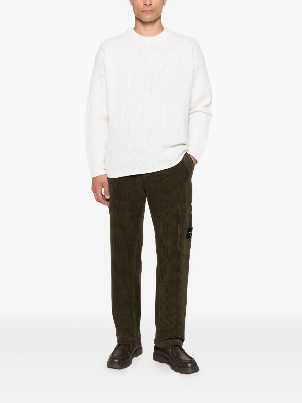 C.P. Company Sweater met ronde hals - Wit