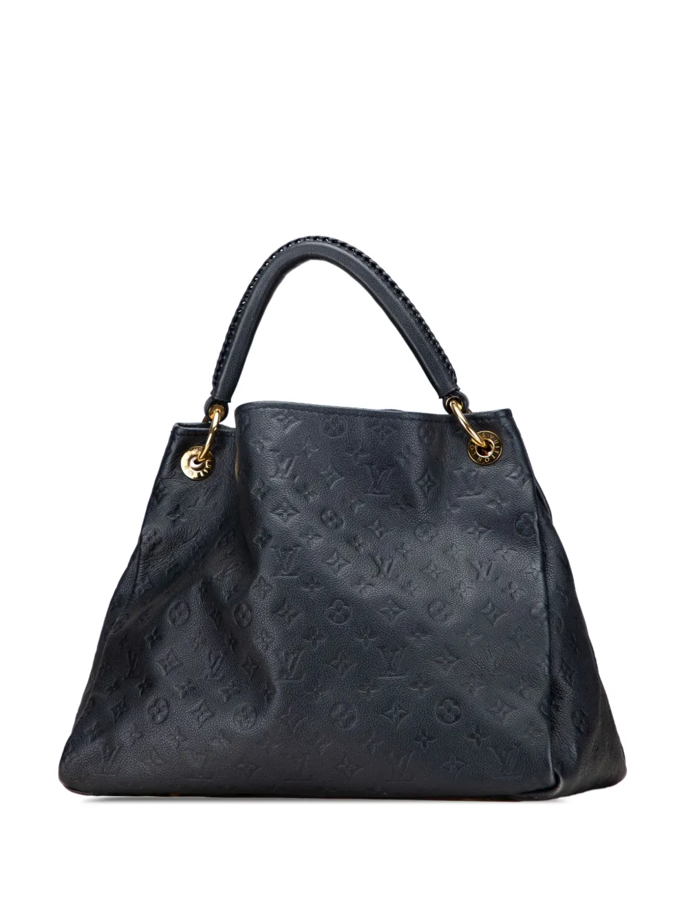 Pre-owned Louis Vuitton 2010 Monogram Empreinte Artsy Mm Hobo Bag In Blue