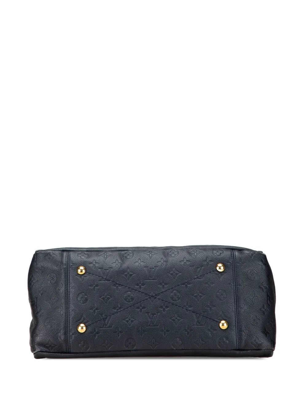 Pre-owned Louis Vuitton 2010 Monogram Empreinte Artsy Mm Hobo Bag In Blue
