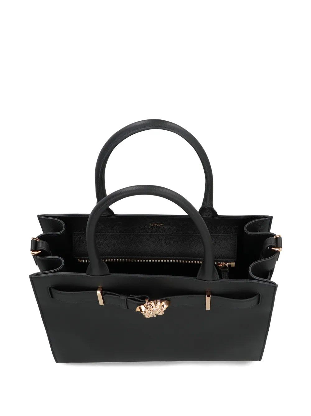 Versace Medusa leren shopper Zwart