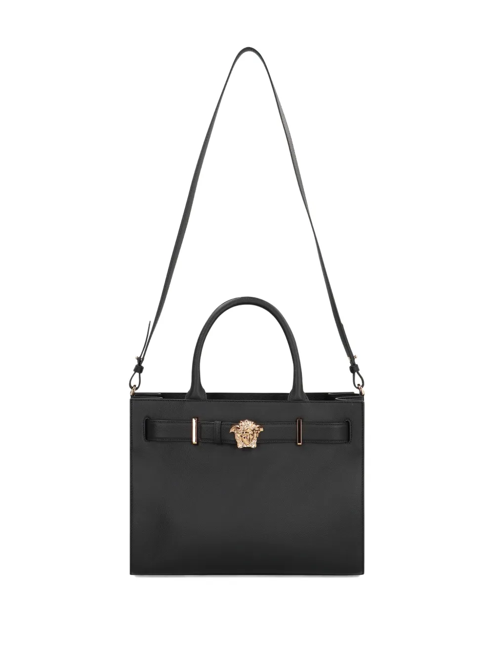 Versace Medusa leren shopper Zwart