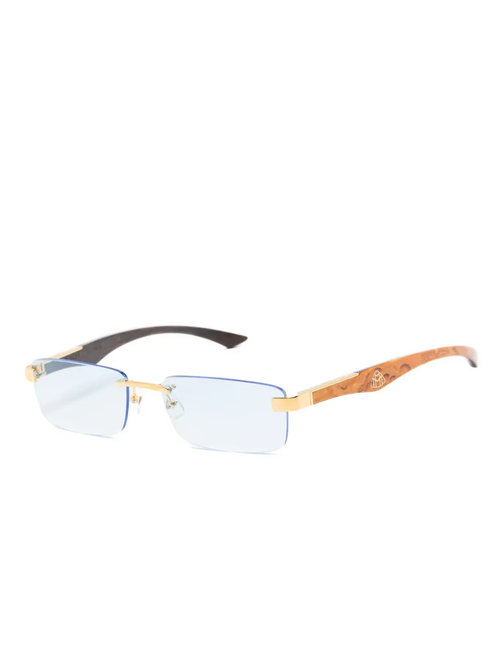 Maybach eyewear Zonnebril met rechthoekig montuur - Goud