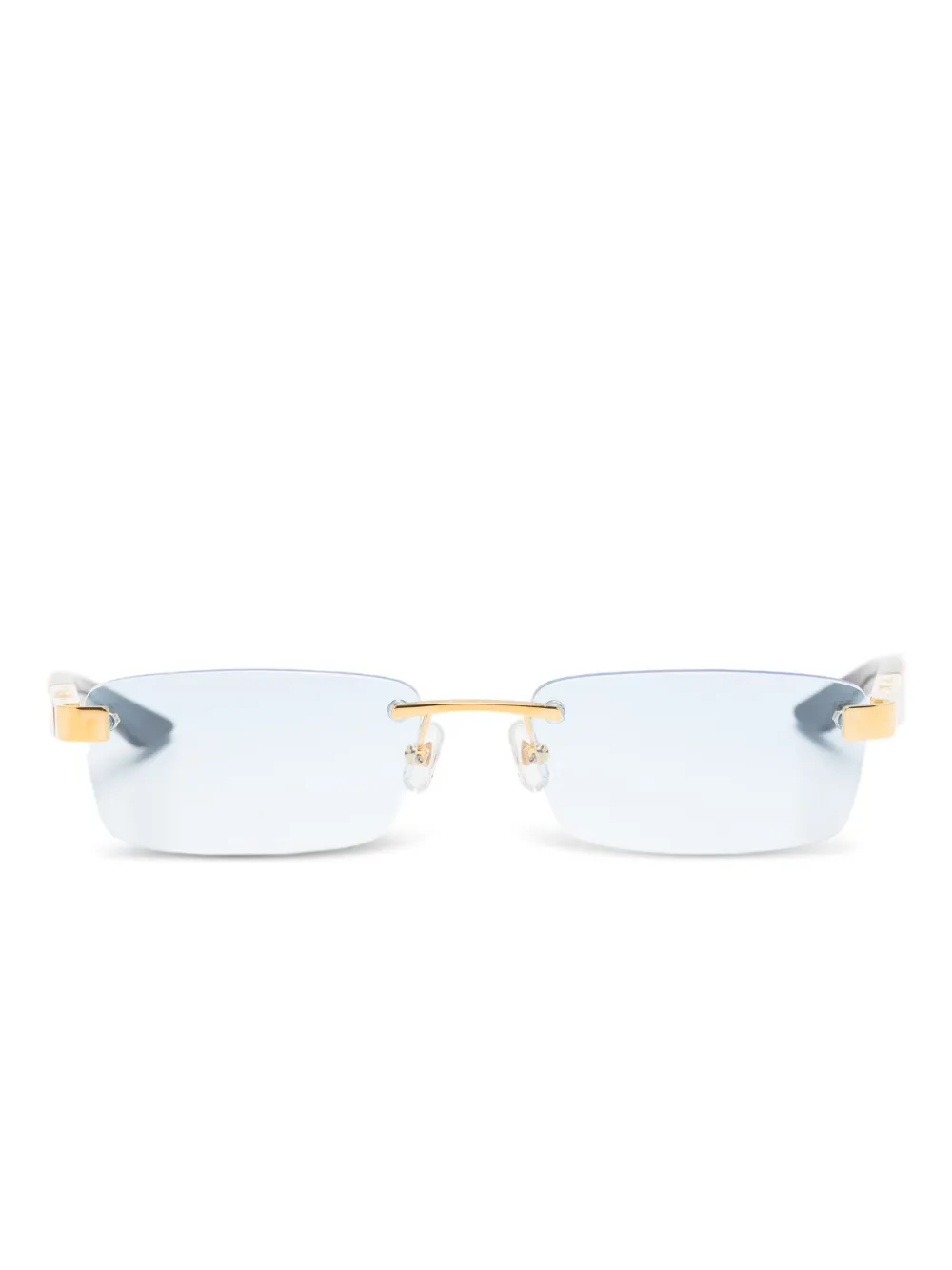 Maybach eyewear lentes de sol con armazón rectangular | dorado | Image 1