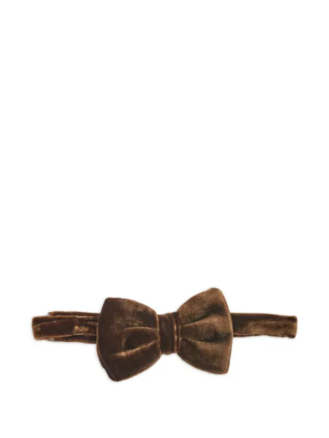 Emporio Armani velvet texture bow tie