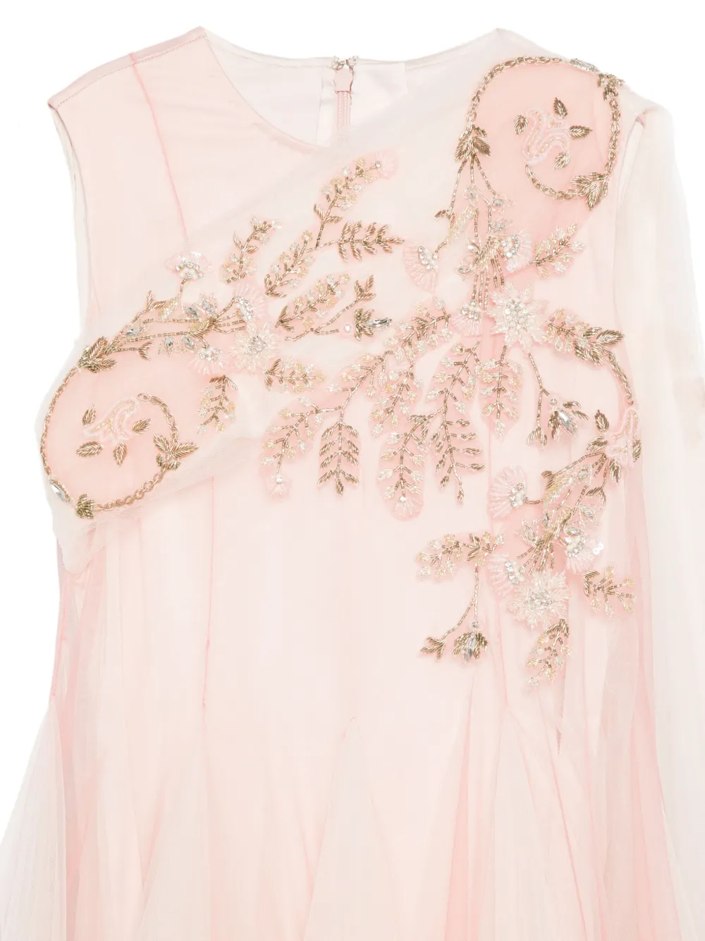 MAISON AVA Maxi-jurk met bloemenprint Roze