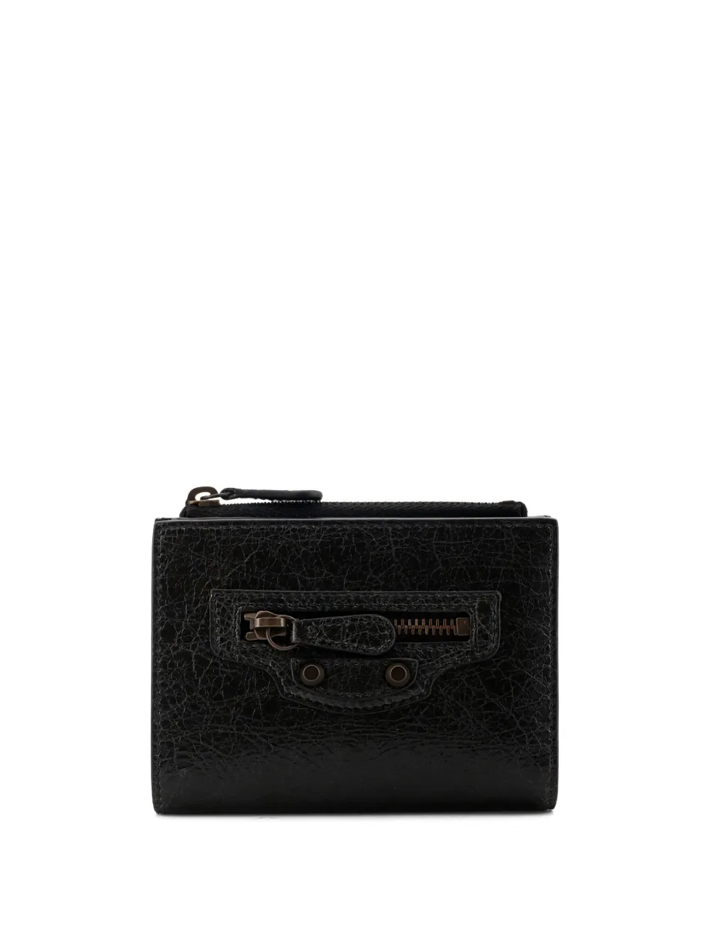 Balenciaga Le City zip detail wallet - Zwart