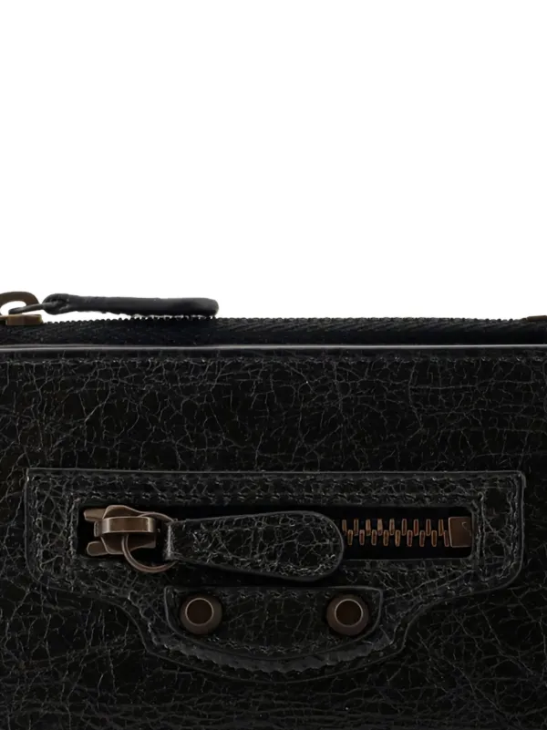 Balenciaga Le City Zip Detail Wallet | Black | FARFETCH SG
