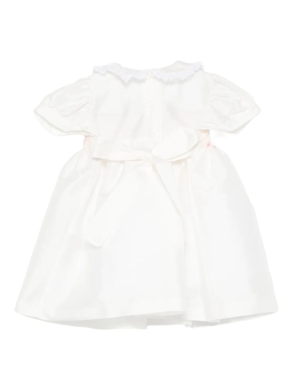 Mariella Ferrari smocked dress - Wit