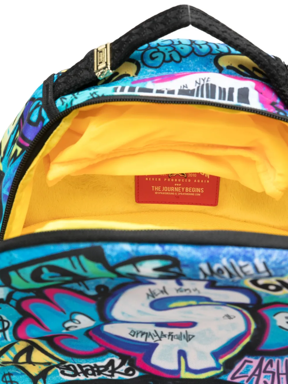 Sprayground Kid Shark-print Backpack In Blue