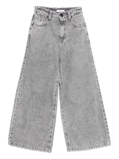Miss Grant Kids crystal-embellished jeans
