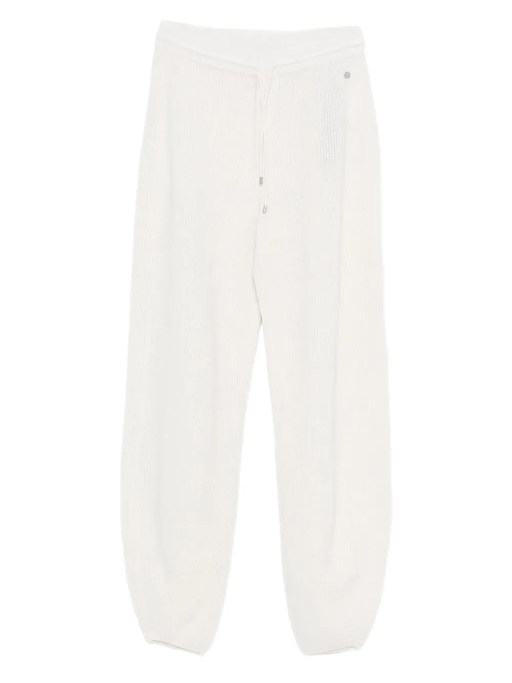 Marccain Drawstring-waist Knitted Pants In White