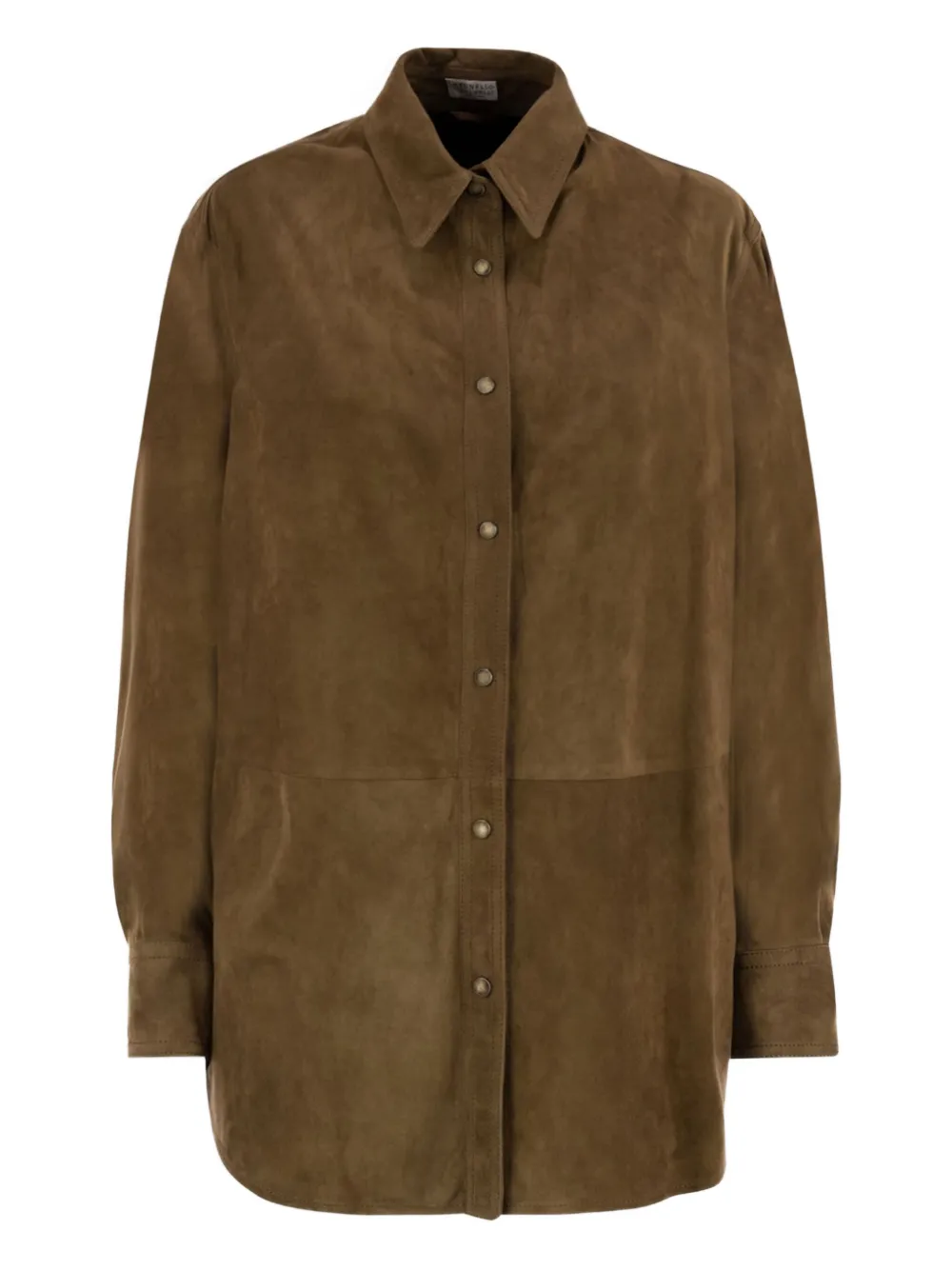 Brunello Cucinelli buttoned suede jacket | Brown | Image 1