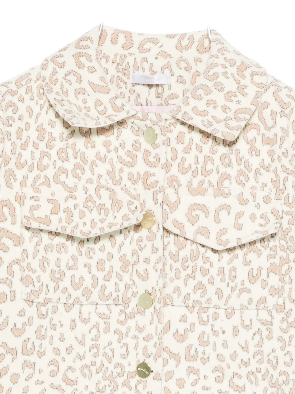 Miss Grant Leopard-print Denim Jacket In Multi