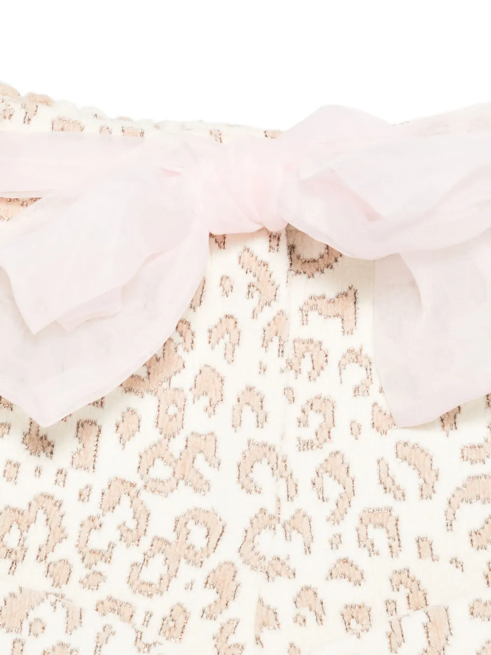 Miss Grant Kids Shorts met luipaardprint Beige