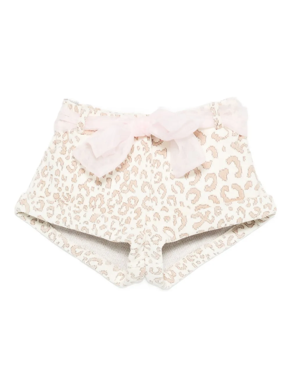 Miss Grant Kids leopard-print shorts | Neutrals | Image 1