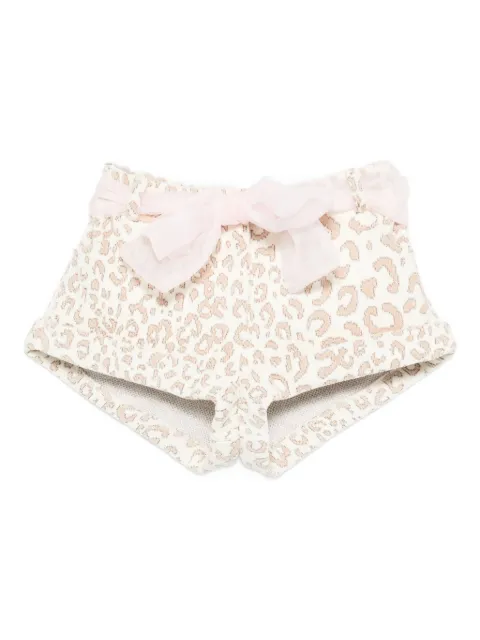 Miss Grant Kids bermudas con estampado de leopardo