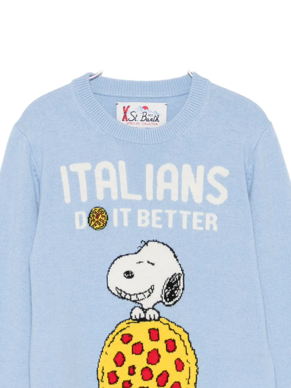 Mc2 Saint Barth X Peanuts Snoopy Jumper In Blue