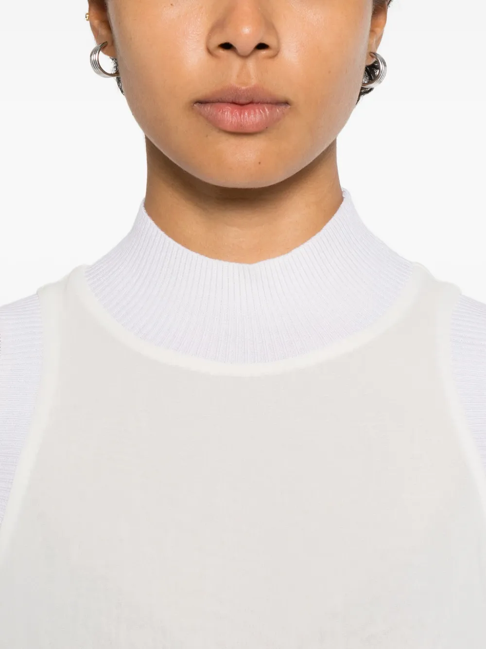 Peserico Top met hoge hals Wit
