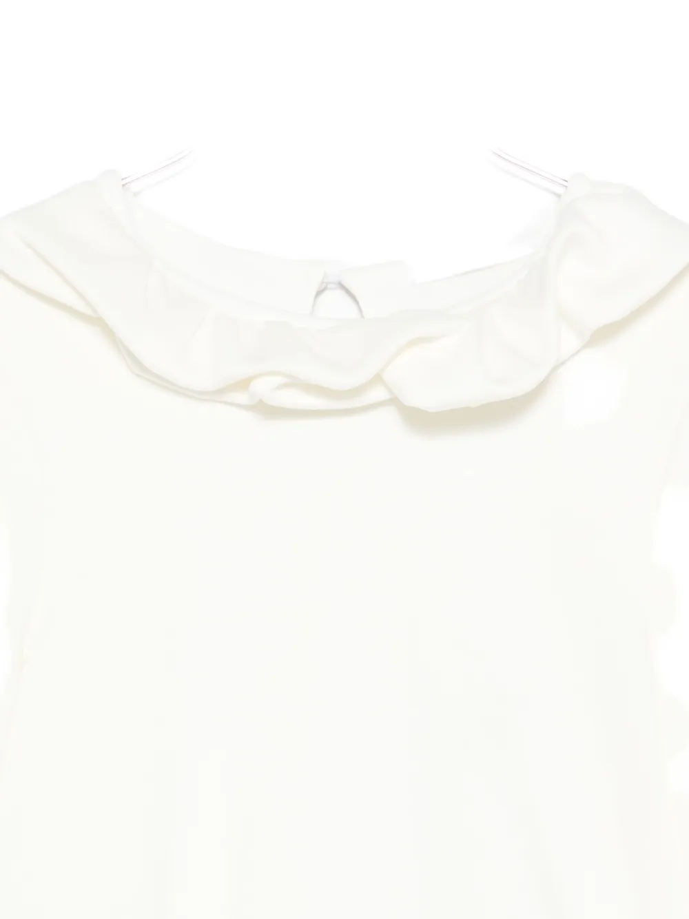 Miss Grant Ruffled-collar Blouse In White